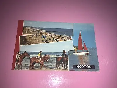 Norfolk Hopton-on-Sea Multi View Postcard B7 613 • £10