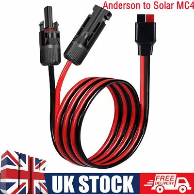 10AWG Solar Panel Cable Connector Anderson Adapter Compatible With MC4 60cm/2ft • £10.99