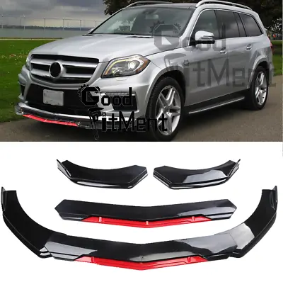 Front Bumper Chin Lip Splitter Spoiler Body Kit For Mercedes-Benz GL550 GL350 • $85.43