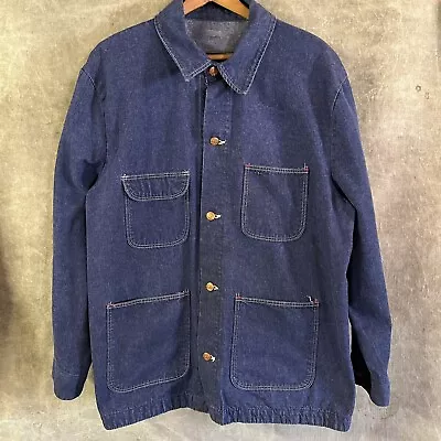 VTG 70s Blue Bell Denim Chore Coat Sz 50 USA 10oz EUC • $100