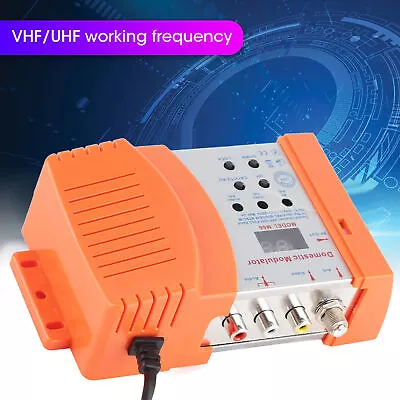 M66 ABS Humanized AV TO RF Home Modulator VHF/UHF Working Frequency EU Plug XAT • £23.69