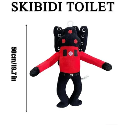 50cm Skibidi Toilet Plush Toy Realistic Titan Sound Speaker Man Design Ideal For • $38.07