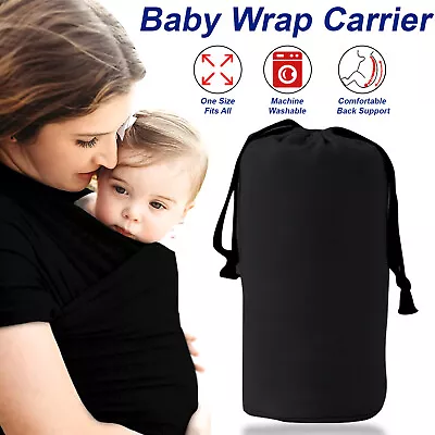 Baby Wrap Baby Carrier Stretchy Infant Sling Newborn Babies Children Light Silk • £14.89