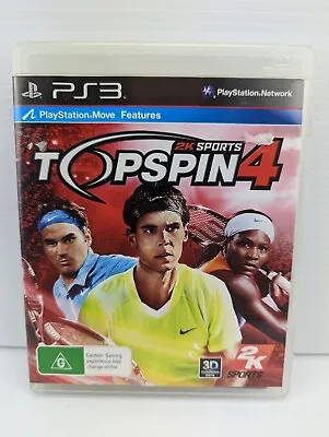 $12.50 • Buy TOPSPIN 4 Tennis PS3 PlayStation 3 Game Complete PAL Z2
