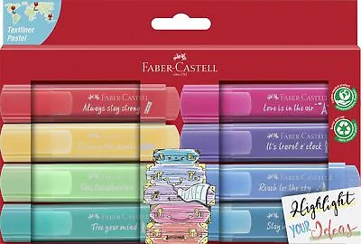 Faber-Castell 254626 – Highlighter Set TL 46 8-Piece Case Pastel Colours With • $17.19