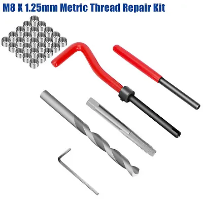 30x Metric Thread Repair Insert Kit Drill Car Pro Coil Tool M8 X 1.25mm • $11.88