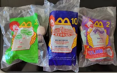 Sealed New McDonald's Happy Meal Toys Lot Of 3 Power Rangers Mickey Teletubbies • $1.57