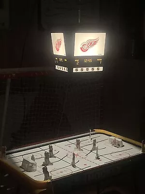 NHL Detroit Red Wings Vintage Game Room Scoreboard Table Hockey Light • $290.48