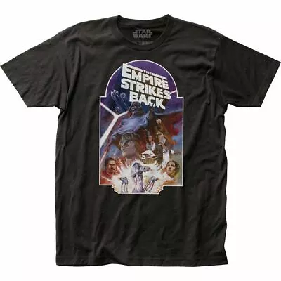 $16.24 • Buy Star Wars ESB Cartouche T Shirt Licensed Movie Retro Empire Strikes Back Black