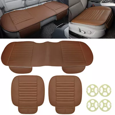 Universal Car Front Rear Seat Cover Protector Leather Mat Pad Back Chair Cushion • $15.63