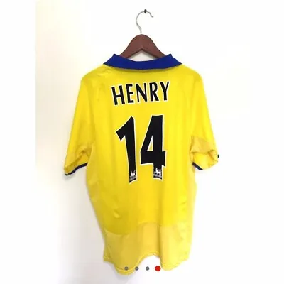 Original Arsenal Thierry Henry 2002 - 2003 Invincibles Season Football Shirt XL  • £65