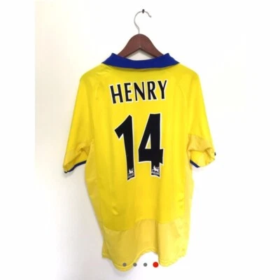 Original Arsenal Thierry Henry 2002 - 2003 Invincibles Season Football Shirt XL  • £65