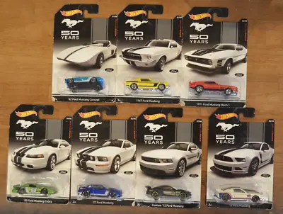 Hot Wheels Mustang 50 Years Incomplete  Set Of 7 Cars • $25
