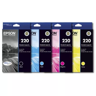 GENUINE Original Epson 220 Ink Cartridge Toner WorkForce WF-2630 WF-2650 WF-2660 • $23.99