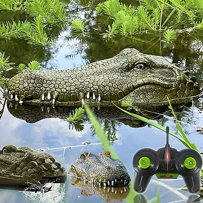 2.4 Ghz Remote Control Alligator Head RC Boats For Adults And Kids - Large Decoy • $85.39