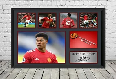 £7.49 • Buy Marcus Rashford Signed Poster Photo Manchester United Football Memorabilia 