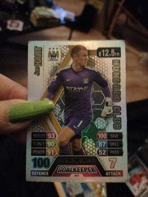£1 • Buy Match Attax 2013/14 13/14 Joe Hart 100 Hundred Club No 441