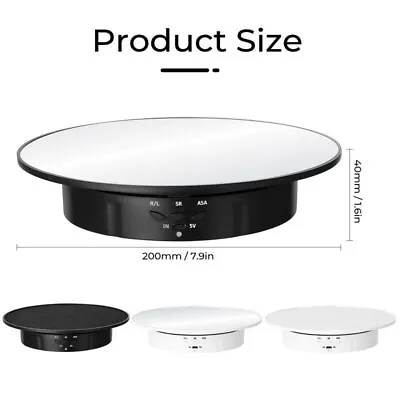 3 Speeds Electric Rotating Display Stand 360 Degree Turntable Jewelry Holder • $36.03
