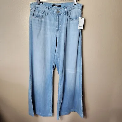 J Brand Lynette Low-Rise Super Wide Leg Light Wash Soft Denim Jeans-Size 27 NWT • $72.98