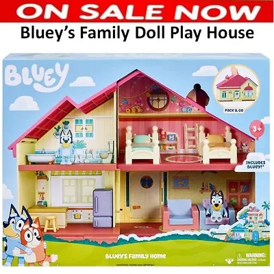 Bluey's Family Doll Play House Heeler TV Family Home W/ Furniture Playset Kids • $119