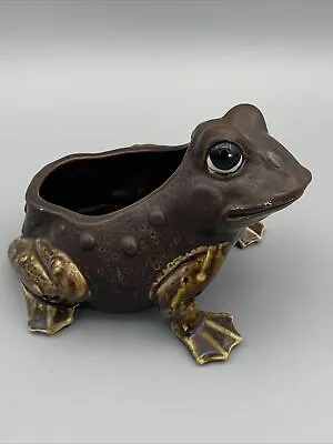 Vintage Mid Century Anthropomorphic  Relpo Frog Ceramic Planter 2060 • $15