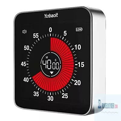 Yunbaoit Pro Digital Rechargeable Visual Timer With 3.4 Inches Colored Screen • $29.06