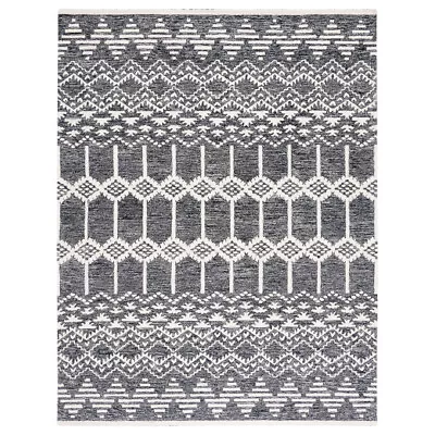 SAFAVIEH Metro MET253Z Handmade Black / Ivory Rug • $81.99