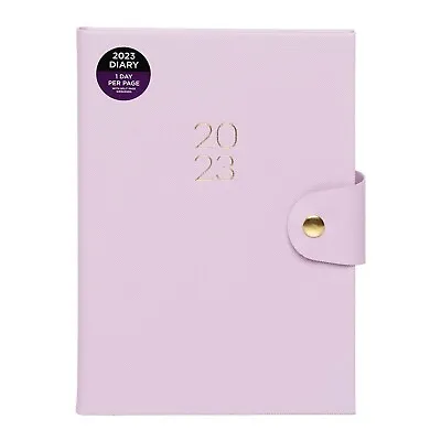£9.74 • Buy WHSmith 2023 A5 Diary Day To Page Lilac Strap Closure Diary