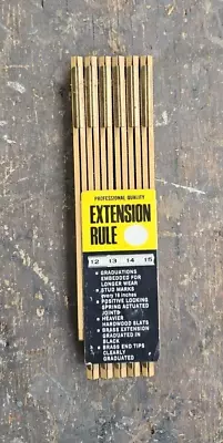Evans Extension Rule X40 New In Box With Brass Pull-out Folding Ruler • $10