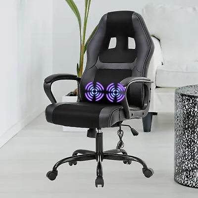 PC Gaming Chair Massage Office Chair Ergonomic Computer Chair PU Leather  Chair • $83.13