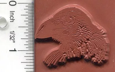  Raven Bird Portrait Rubber Stamp E14501 Unmounted Die • $12