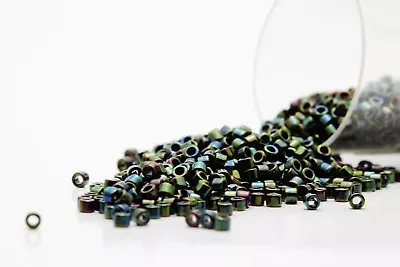 Miyuki Delicas11/0 Iris Green Seed Beads DB-003 • $7.10