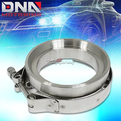 $30.88 • Buy Gt45 T304 Stainless Steel V-band Turbo/turbocharger Elbow Downpipe Clamp+flange