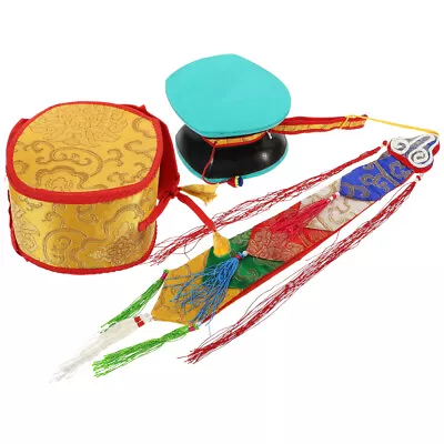 Tibetan Hand Drum Set With Bag For Meditation And Healing • $34.18