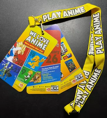 BANDAI NAMCO Play Anime Lanyard — 2018 Video Game Promo PS4 XBOX ONE   — NEW • $5.99