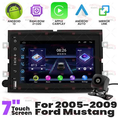 For Ford Mustang 2005-2009 Carplay Android 13 Car Stereo Radio GPS WIFI BT +Cam • $151.35