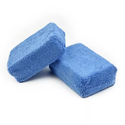 48 PCS Blue Microfiber Applicator Pads For Car Detailing And Maintenance • $15.67