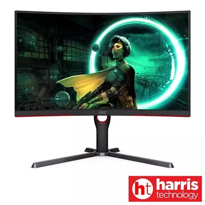 AOC CQ27G3S Curved QHD Gaming Monitor 165Hz 2560x1440 VA 1ms W/DP/HDMI/VGA Ports • $386.90