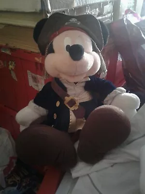 £12 • Buy Mickey Mouse As Jack Sparrow With Compass Large Plush Soft Toy 12 INCH Plus