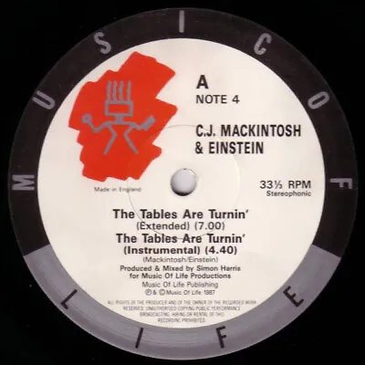 CJ Mackintosh & Einstein  - The Tables Are Turnin' (12 ) • £13.49