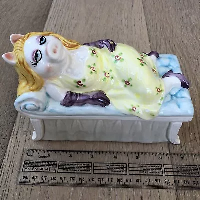 Sigma Muppets Miss Piggy Trinket Jewelry Box Taste Setter Hand Painted  • $39.60