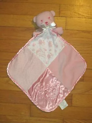 HTF Nursery Rhyme Pink Bear/Cow Jump Over Moon Rattle Security Blanket/Lovey • $24.99