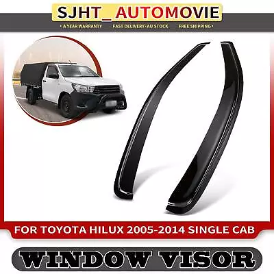 2x Brand New Weather Shields Window Visors For Toyota Hilux Single Cab 2005-2014 • $37.69