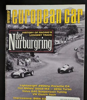 European Car Magazine: March- 1994 - Nurburgring - Porsche C4 - Volvo 240 - VW • $9.99