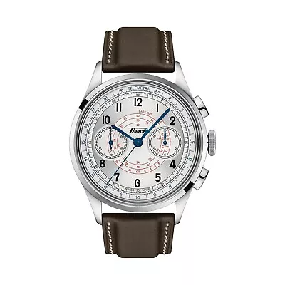 New Tissot T1424621603200 Telemeter Chrono 42mm Silver Dial T142.462.16.032.00 • $1495