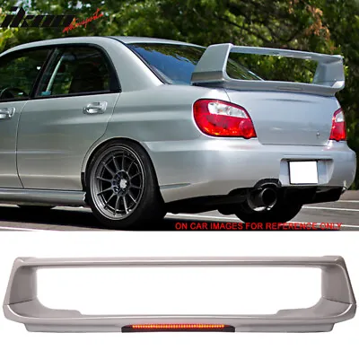 For 02-07 Subaru Impreza WRX STI Trunk Spoiler #48W Gray W/ LED Brake Light • $339.99