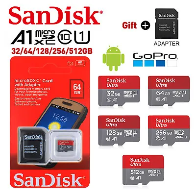 Micro SD Card SanDisk Ultra 64GB 128GB 256GB 512GB 1TB Memory Card • $11