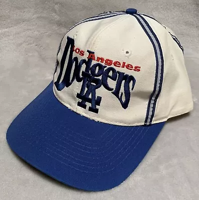 Vintage Los Angeles Dodgers LA The Game White & Blue Snapback Baseball Hat OSFM • $44.99