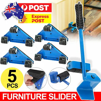 $26.95 • Buy 5x Furniture Lifter Heavy Roller Move Tool Set Moving Wheel Mover Sliders Kit AU