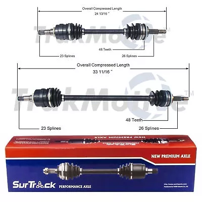 SurTrack Pair Set Of 2 Front CV Axle Shafts For Toyota Paseo Tercel • $100.95